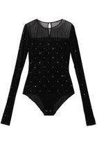【プランク プロジェクト/PRANK PROJECT】のクリスタルベロアボディスーツ / Collage Lace Bodysuit BLK(ブラック)|ID: prp329100004607964 ipo3291000000032916440