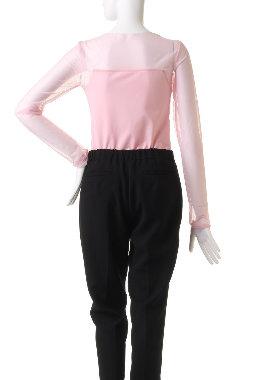 【プランク プロジェクト/PRANK PROJECT】のシアートリムボディースーツ / Sheer Trim Bodysuit 人気、トレンドファッション・服の通販 founy(ファニー) 　ファッション　Fashion　レディースファッション　Fashion for Women　トップス・カットソー　Cut & Sew Tops　シャツ・ブラウス・オフィスカジュアル　Elegant Blouses & Button-Ups　ロングTシャツ・Tシャツ　Longline T-Shirts & Tees　カットソー・ベーシックTシャツ　Cut-and-Sewn Tops / Stretch Tees & Basics　インナー　Innerwear　ストーン　Stone, Gem-Like　スリーブ　Sleeve, Long Sleeve / Short Sleeve　ドッキング　Docking, Mixed Material　フロント　Front, Front Design　ロング　Long, Long-Length　other-4|ID: prp329100004607966 ipo3291000000032916474
