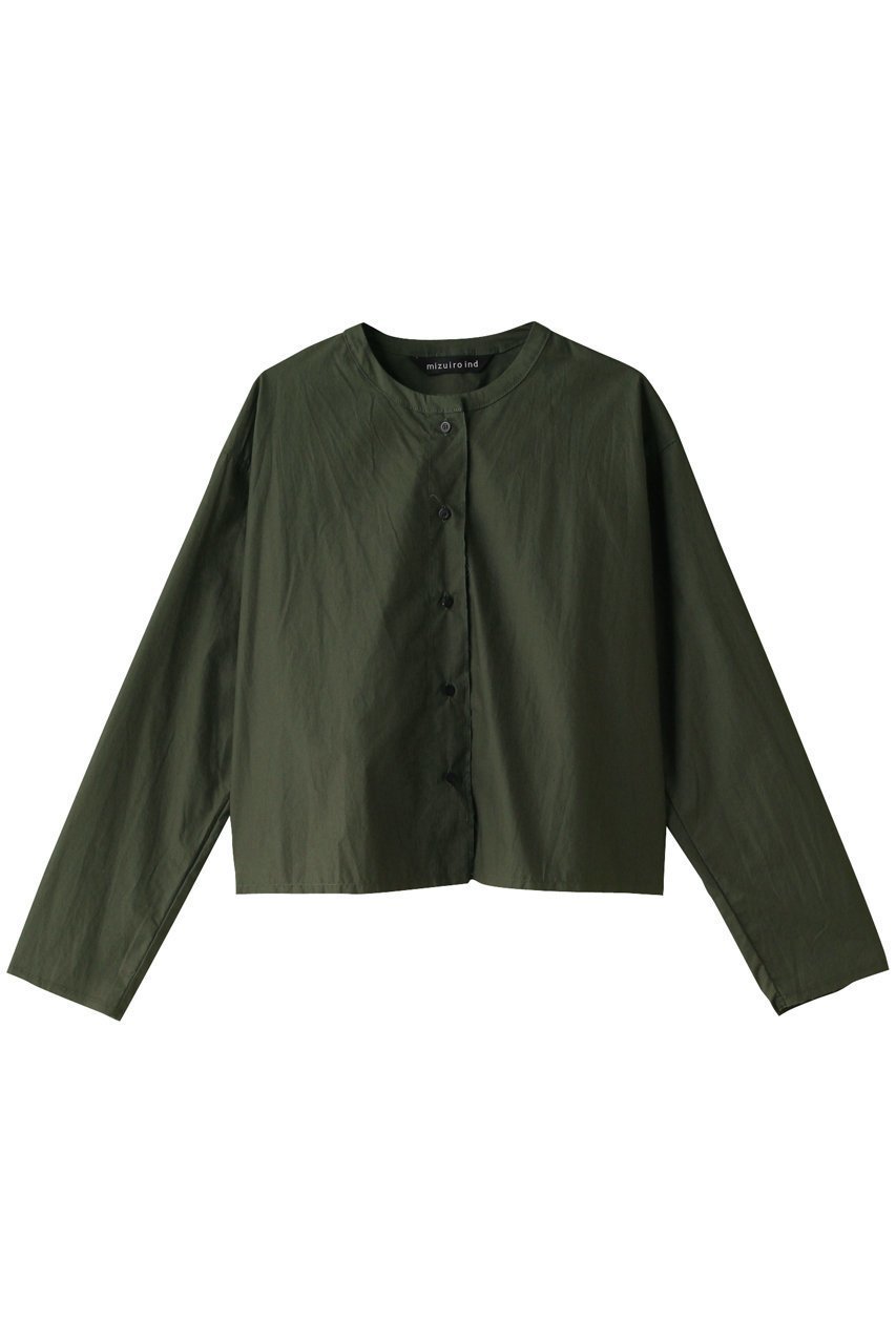 【ミズイロ インド/mizuiro ind】のcrew short shirt シャツ インテリア・キッズ・メンズ・レディースファッション・服の通販 founy(ファニー) 　ファッション　Fashion　レディースファッション　Fashion for Women　トップス・カットソー　Cut & Sew Tops　シャツ・ブラウス・オフィスカジュアル　Elegant Blouses & Button-Ups　ロングTシャツ・Tシャツ　Longline T-Shirts & Tees　ショート　Short, Short Length　スリーブ　Sleeve, Long Sleeve / Short Sleeve　フレア　Flare, Flared　ベーシック　Basic, Essential　ロング　Long, Long-Length　ワイド　Wide, Wide Fit　green|ID: prp329100004607969 ipo3291000000032916605