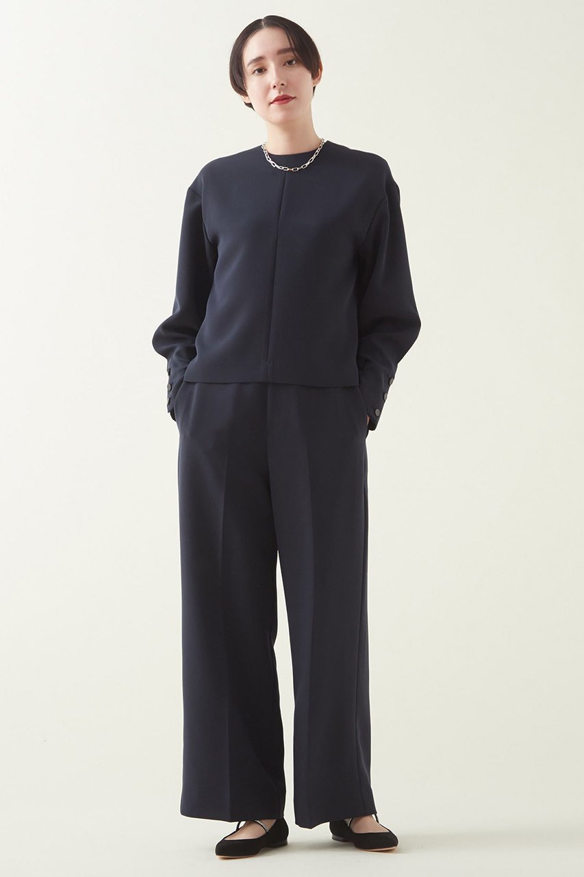 【マルティニーク/martinique】のダブルクロスバックゴムパンツ(セットアップ可) 人気、トレンドファッション・服の通販 founy(ファニー) 　ファッション　Fashion　レディースファッション　Fashion for Women　セットアップ　Matching Sets　レディースパンツ・ボトムス　Pants & Trousers / Bottoms　バッグ　Bags　パンツ　Pants & Trousers　ギャザー　Gathered, Ruffled　セットアップ　Set-Up, Coordinated Outfit　センター　Center, Center Line　ダブル　Double, Double-Breasted　ワイド　Wide, Wide Fit　春　Spring　other-4|ID: prp329100004607983 ipo3291000000032917211