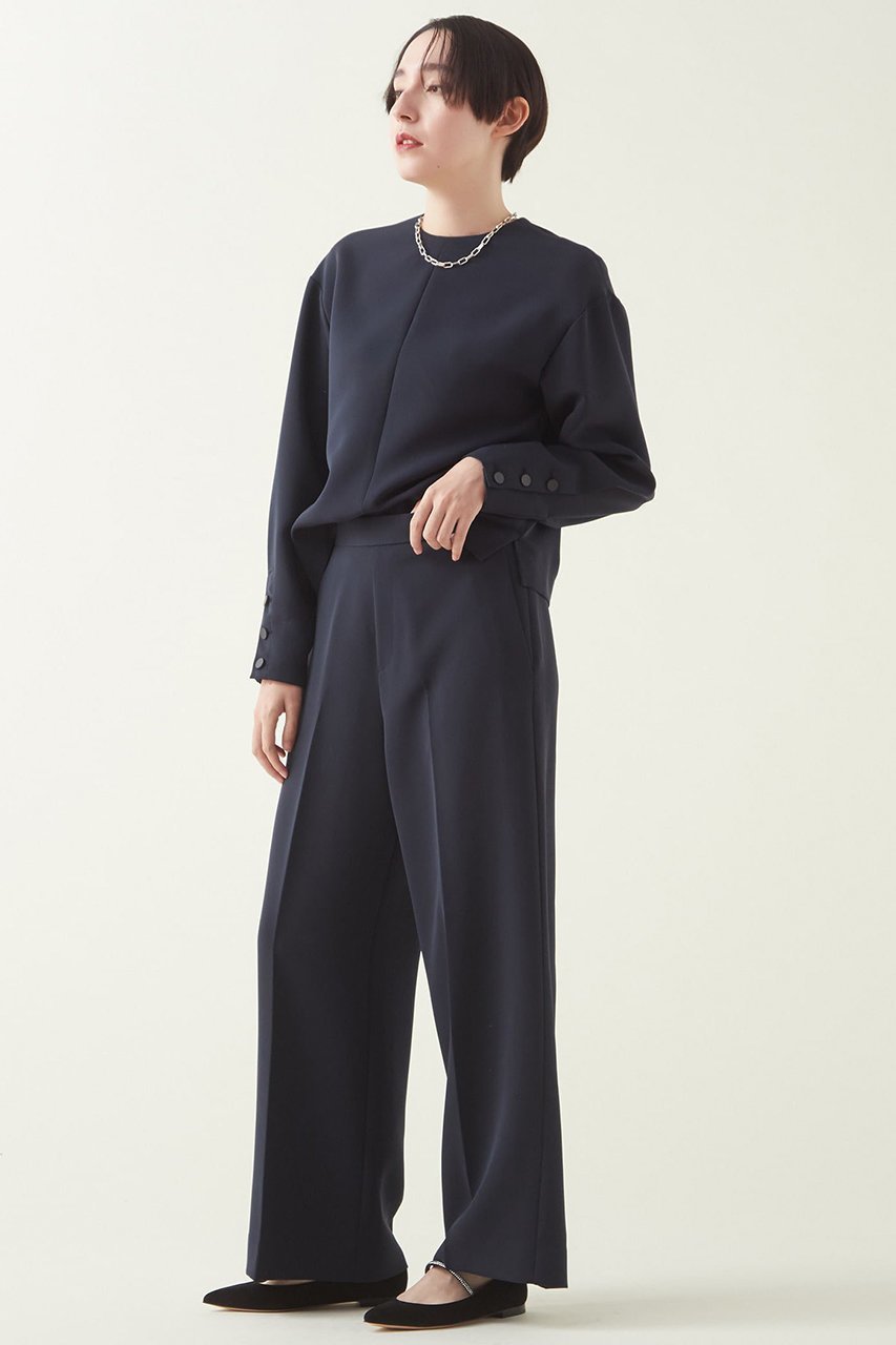 【マルティニーク/martinique】のダブルクロスバックゴムパンツ(セットアップ可) 人気、トレンドファッション・服の通販 founy(ファニー) 　ファッション　Fashion　レディースファッション　Fashion for Women　セットアップ　Matching Sets　レディースパンツ・ボトムス　Pants & Trousers / Bottoms　バッグ　Bags　パンツ　Pants & Trousers　ギャザー　Gathered, Ruffled　セットアップ　Set-Up, Coordinated Outfit　センター　Center, Center Line　ダブル　Double, Double-Breasted　ワイド　Wide, Wide Fit　春　Spring　other-6|ID: prp329100004607983 ipo3291000000032917233