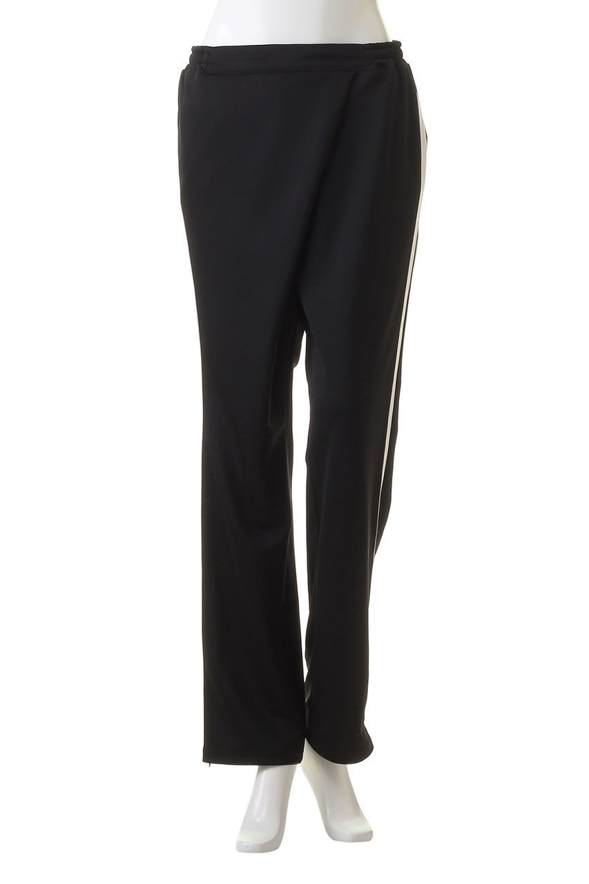 【ミディウミソリッド/MIDIUMISOLID】のwrap jersey line PT パンツ 人気、トレンドファッション・服の通販 founy(ファニー) 　ファッション　Fashion　レディースファッション　Fashion for Women　パンツ　Pants & Trousers　ジップ　Zip, Zipper　スポーティ　Sporty, Casual Athletic　スリット　Slit, Slit Detail　ドレープ　Drape, Draping Fabric　フロント　Front, Front Design　ラップ　Wrap, Wrap Design　再入荷　Restock / Back in Stock　other-2|ID: prp329100004607985 ipo3291000000034806509