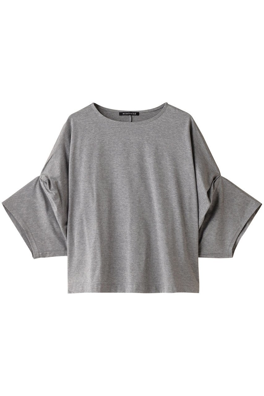 【ミズイロ インド/mizuiro ind】のdolman tuck slv T Tシャツ インテリア・キッズ・メンズ・レディースファッション・服の通販 founy(ファニー) 　ファッション　Fashion　レディースファッション　Fashion for Women　トップス・カットソー　Cut & Sew Tops　シャツ・ブラウス・オフィスカジュアル　Elegant Blouses & Button-Ups　ロングTシャツ・Tシャツ　Longline T-Shirts & Tees　カットソー・ベーシックTシャツ　Cut-and-Sewn Tops / Stretch Tees & Basics　ショート　Short, Short Length　スリーブ　Sleeve, Long Sleeve / Short Sleeve　バランス　Balance, Style Balance　gray|ID: prp329100004607986 ipo3291000000032917355