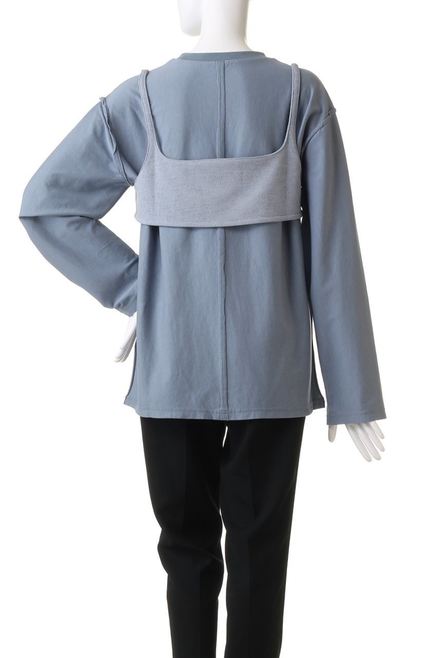 【メゾンスペシャル/MAISON SPECIAL】のBustier Combination Big Size T-shirt/ビスチェコンビビッグTEE 人気、トレンドファッション・服の通販 founy(ファニー) 　ファッション　Fashion　レディースファッション　Fashion for Women　トップス・カットソー　Cut & Sew Tops　シャツ・ブラウス・オフィスカジュアル　Elegant Blouses & Button-Ups　ロングTシャツ・Tシャツ　Longline T-Shirts & Tees　カットソー・ベーシックTシャツ　Cut-and-Sewn Tops / Stretch Tees & Basics　ビスチェ　Bustiers & Corset Tops / Layered Bustier Style　カットソー　Cut and Sewn Top　シンプル　Simple, Minimal　ストレッチ　Stretch, Stretchy Fabric　スリーブ　Sleeve, Long Sleeve / Short Sleeve　バランス　Balance, Style Balance　リネン　Linen, Linen Fabric　ロング　Long, Long-Length　other-4|ID: prp329100004607996 ipo3291000000034909075