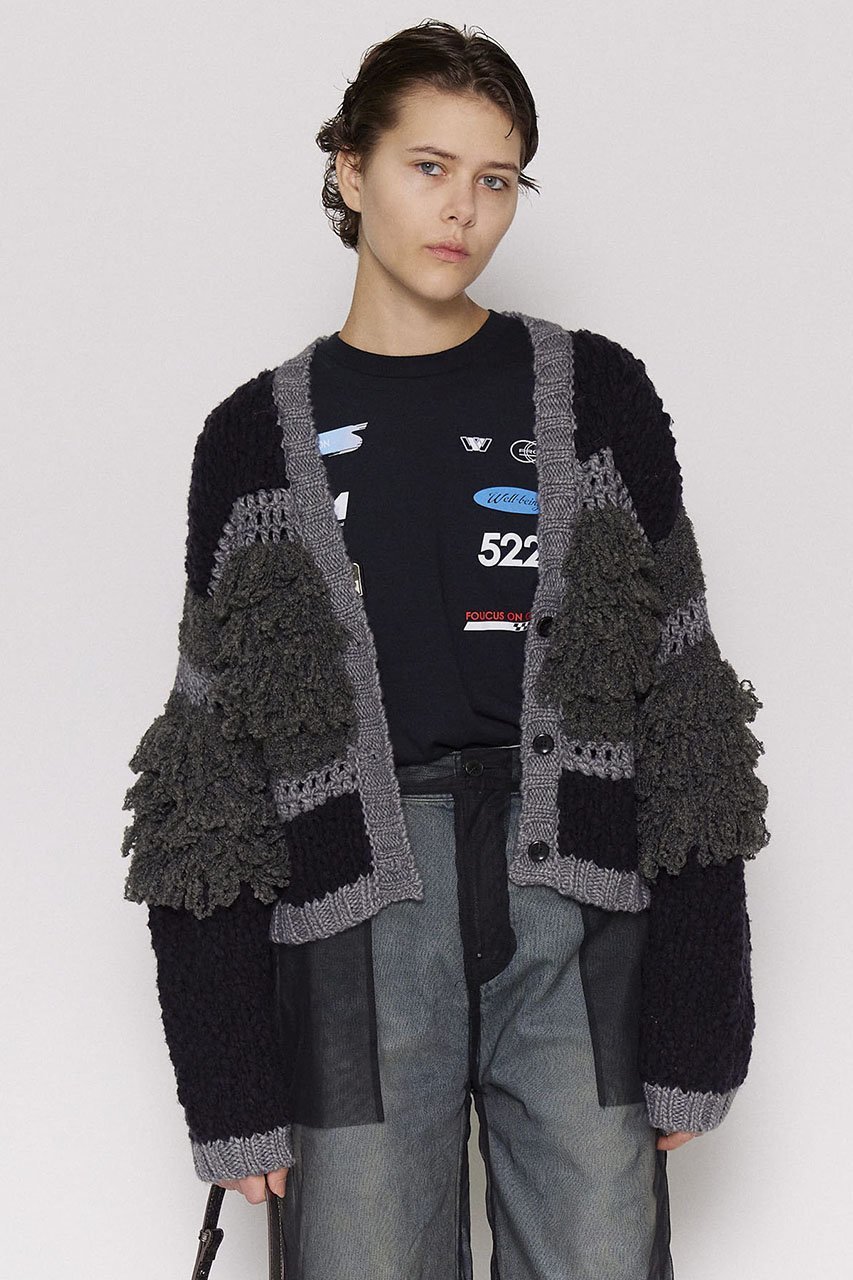 【メゾンスペシャル/MAISON SPECIAL】のMulti Fringe Cardigan/マルチフリンジカーディガン 人気、トレンドファッション・服の通販 founy(ファニー) 　ファッション　Fashion　レディースファッション　Fashion for Women　トップス・カットソー　Cut & Sew Tops　ニット　Knit Tops & Sweaters　カーディガン・羽織り　Layered Style Cardigans　カーディガン　Cardigan, Knitwear　コンパクト　Compact, Small Size　バランス　Balance, Style Balance　フリンジ　Fringe, Tassel　ミックス　Mix, Mixed Style　メッシュ　Mesh, Net Fabric　other-5|ID: prp329100004607998 ipo3291000000032917915
