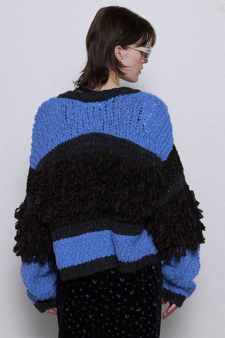 【メゾンスペシャル/MAISON SPECIAL】のMulti Fringe Cardigan/マルチフリンジカーディガン 人気、トレンドファッション・服の通販 founy(ファニー) ファッション Fashion レディースファッション Fashion for Women トップス・カットソー Cut & Sew Tops ニット Knit Tops & Sweaters カーディガン・羽織り Layered Style Cardigans カーディガン Cardigan, Knitwear コンパクト Compact, Small Size バランス Balance, Style Balance フリンジ Fringe, Tassel ミックス Mix, Mixed Style メッシュ Mesh, Net Fabric other-8|ID: prp329100004607998 ipo3291000000034909823