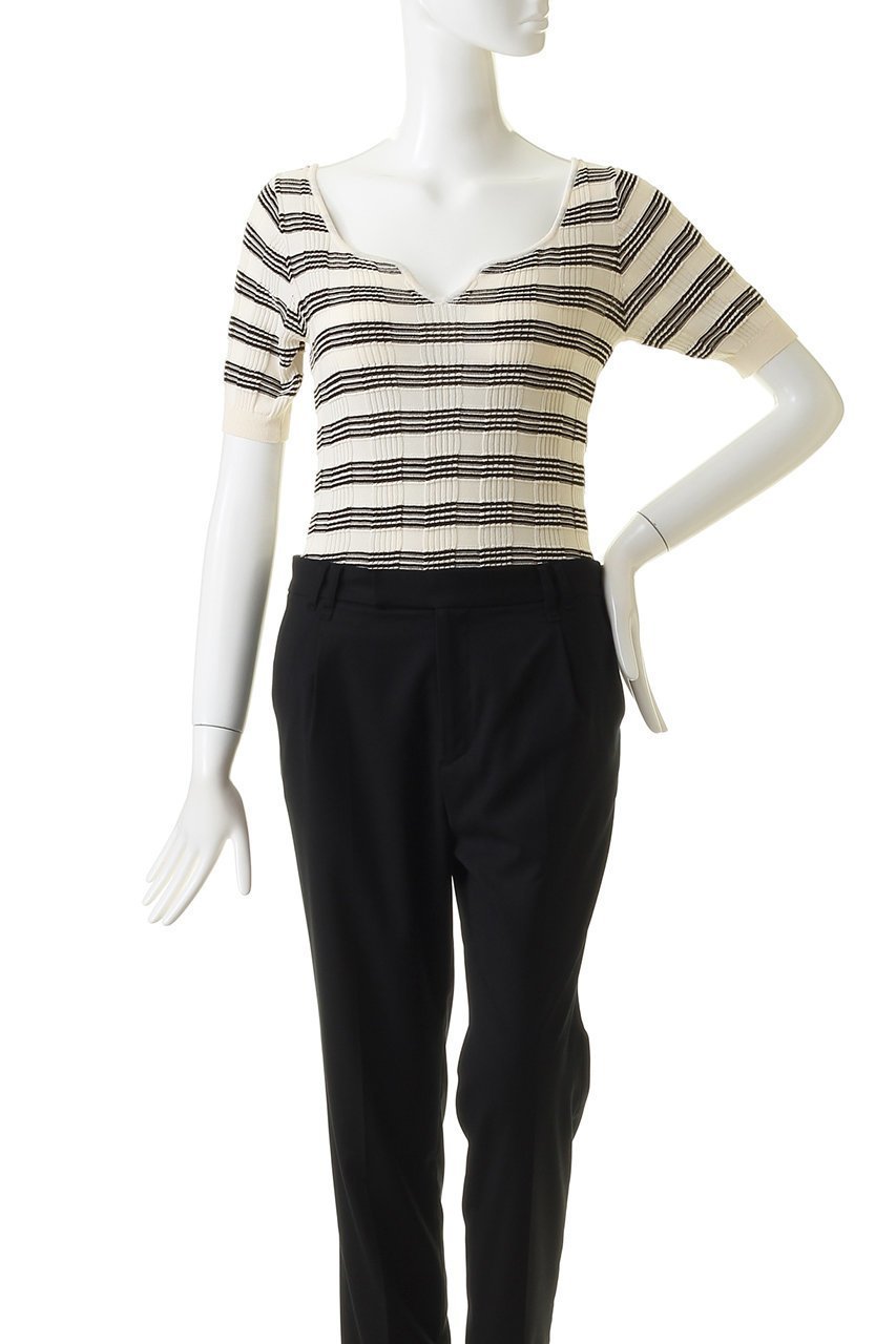 【マルティニーク/martinique】の【CURRENTAGE】ランダムボーダーニットボディスーツ 人気、トレンドファッション・服の通販 founy(ファニー) 　ファッション　Fashion　レディースファッション　Fashion for Women　トップス・カットソー　Cut & Sew Tops　ニット　Knit Tops & Sweaters　シャツ・ブラウス・オフィスカジュアル　Elegant Blouses & Button-Ups　ロングTシャツ・Tシャツ　Longline T-Shirts & Tees　カットソー・ベーシックTシャツ　Cut-and-Sewn Tops / Stretch Tees & Basics　クラシック　Classic, Timeless Style　ショート　Short, Short Length　シンプル　Simple, Minimal　スリーブ　Sleeve, Long Sleeve / Short Sleeve　スーツ　Suit, Formalwear　フィット　Fit, Slim Fit　ボーダー　Border, Stripe　モダン　Modern, Contemporary　ランダム　Random, Irregular　ヴィンテージ　Vintage Style　other-2|ID: prp329100004608016 ipo3291000000035041456