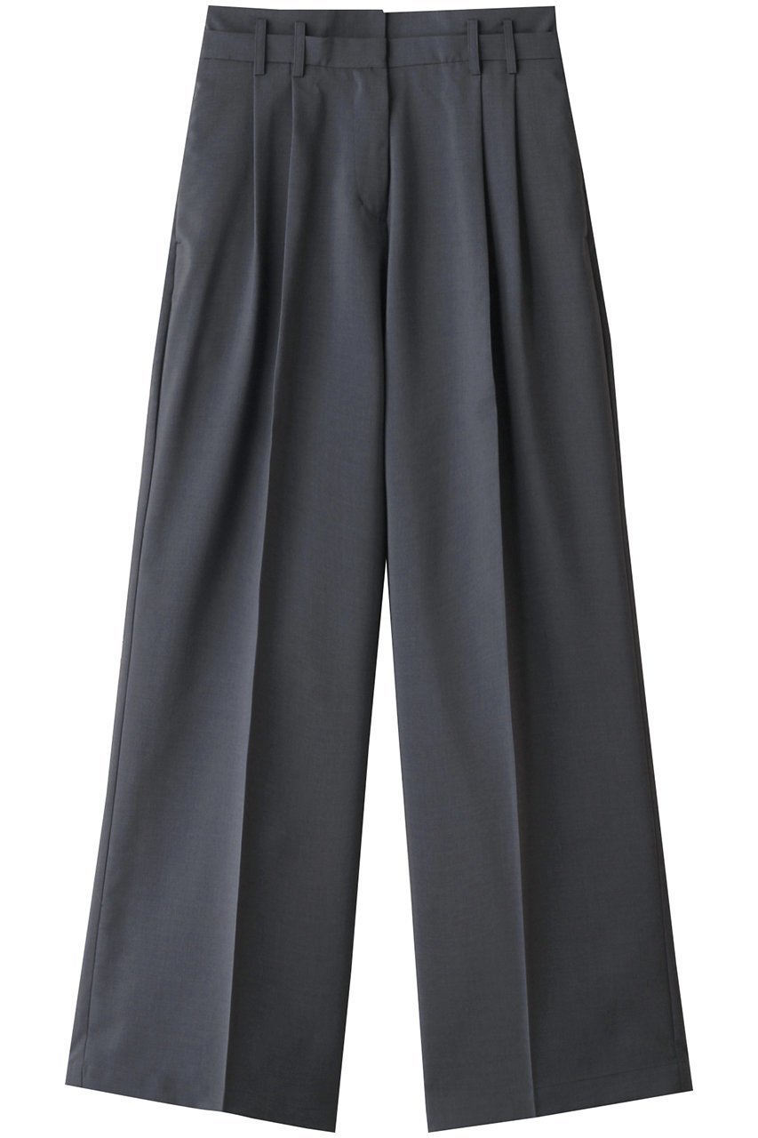 【リムアーク/RIM.ARK】のDouble waist slacks/パンツ インテリア・キッズ・メンズ・レディースファッション・服の通販 founy(ファニー) 　ファッション　Fashion　レディースファッション　Fashion for Women　パンツ　Pants & Trousers　スラックス　Slacks, Dress Pants　バランス　Balance, Style Balance　メランジ　Melange, Mixed Yarn　夏　Summer　春　Spring　S/S・春夏　SS, Spring/Summer, Warm Season　グレー|ID: prp329100004608028 ipo3291000000032918558