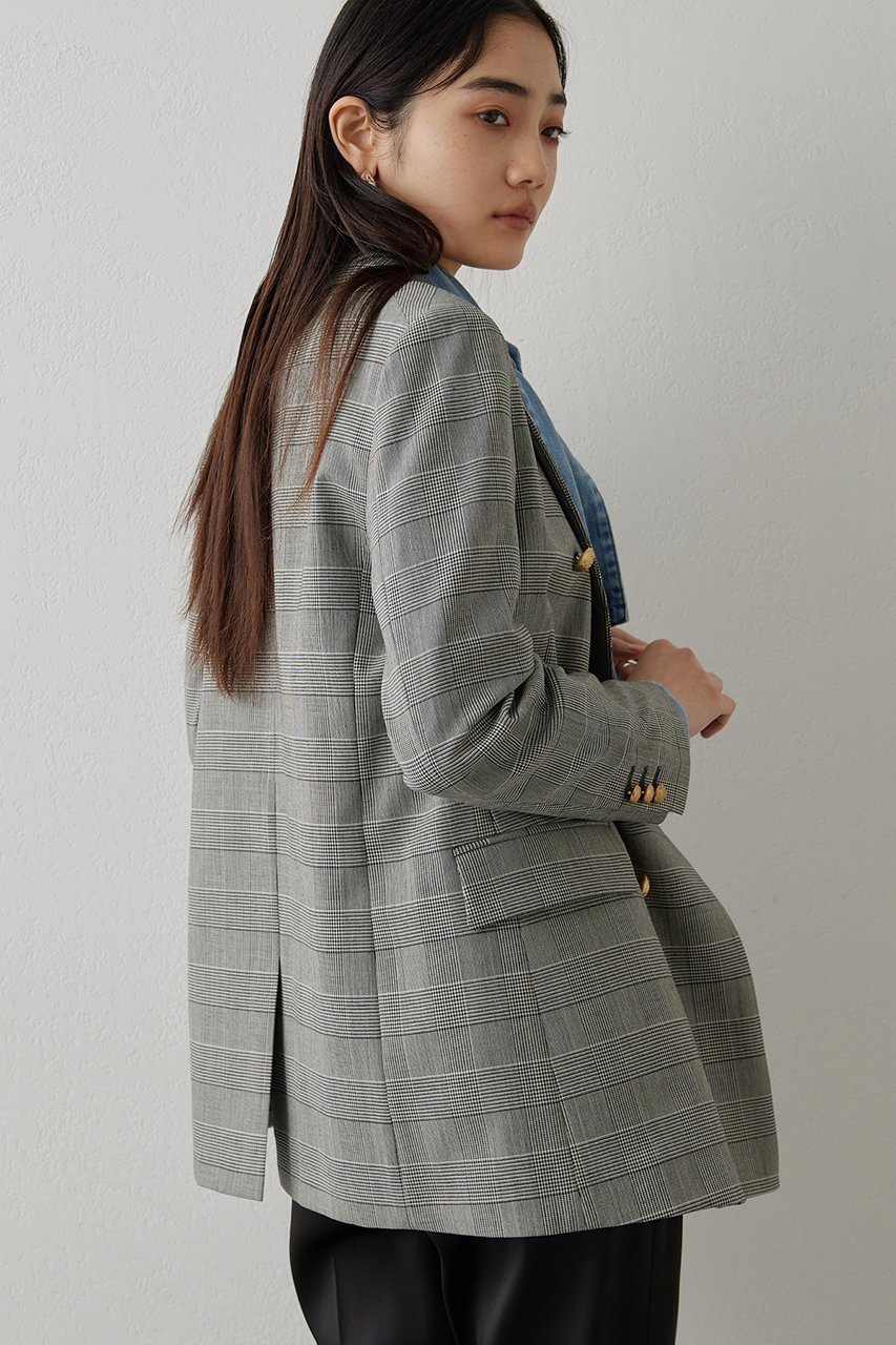 【ウィムガゼット/Whim Gazette】のダブルジャケット 人気、トレンドファッション・服の通販 founy(ファニー) 　ファッション　Fashion　レディースファッション　Fashion for Women　アウター　Coat / Outerwear Collection　レディースジャケット・軽アウター　Jackets　おすすめ　Recommended / Our Picks　クラシカル　Classical, Vintage-Inspired　ジャケット　Jacket, Outerwear　ストライプ　Stripe, Striped Pattern　セットアップ　Set-Up, Coordinated Outfit　ダブル　Double, Double-Breasted　チェック　Check, Plaid, Tartan　定番　Standard, Basic Item　無地　Plain, Solid Color　other-4|ID: prp329100004608031 ipo3291000000032918709