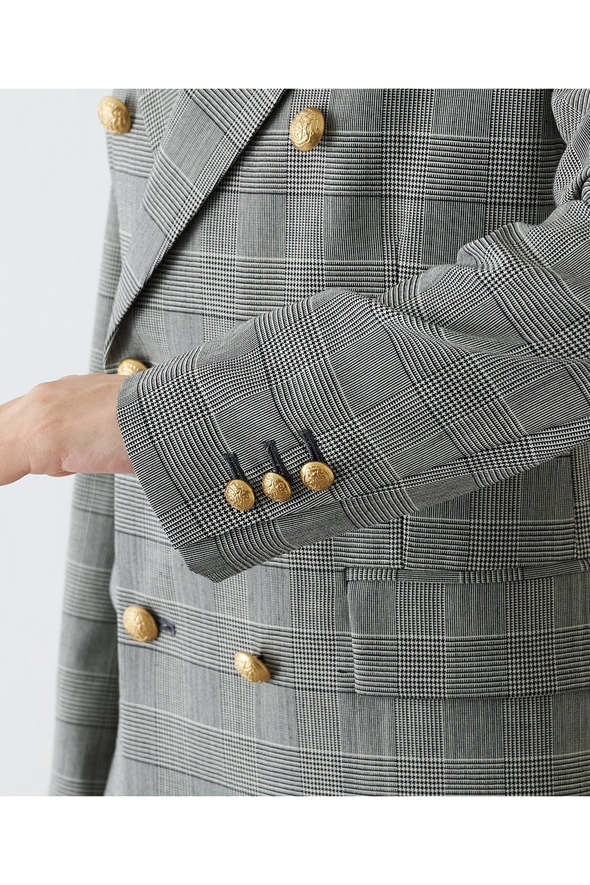 【ウィムガゼット/Whim Gazette】のダブルジャケット 人気、トレンドファッション・服の通販 founy(ファニー) 　ファッション　Fashion　レディースファッション　Fashion for Women　アウター　Coat / Outerwear Collection　レディースジャケット・軽アウター　Jackets　おすすめ　Recommended / Our Picks　クラシカル　Classical, Vintage-Inspired　ジャケット　Jacket, Outerwear　ストライプ　Stripe, Striped Pattern　セットアップ　Set-Up, Coordinated Outfit　ダブル　Double, Double-Breasted　チェック　Check, Plaid, Tartan　定番　Standard, Basic Item　無地　Plain, Solid Color　other-8|ID: prp329100004608031 ipo3291000000032918759
