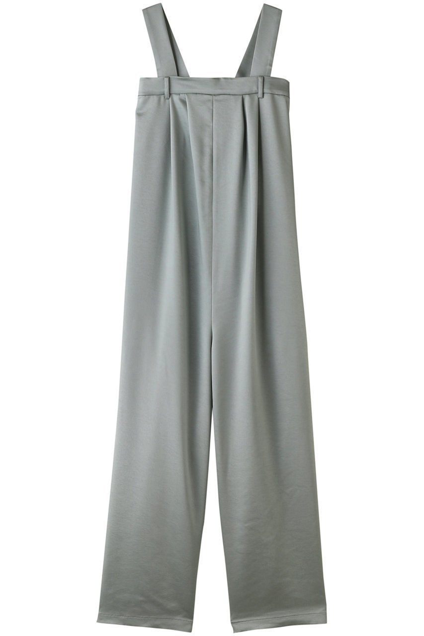【リムアーク/RIM.ARK】のSatin slacks all in one/オールインワン インテリア・キッズ・メンズ・レディースファッション・服の通販 founy(ファニー) 　ファッション　Fashion　レディースファッション　Fashion for Women　パンツ　Pants & Trousers　サテン　Satin, Glossy Fabric　シンプル　Simple, Minimal　ラップ　Wrap, Wrap Design　エレガント 上品　Elegant　再入荷　Restock / Back in Stock　グリーン|ID: prp329100004608044 ipo3291000000032919120