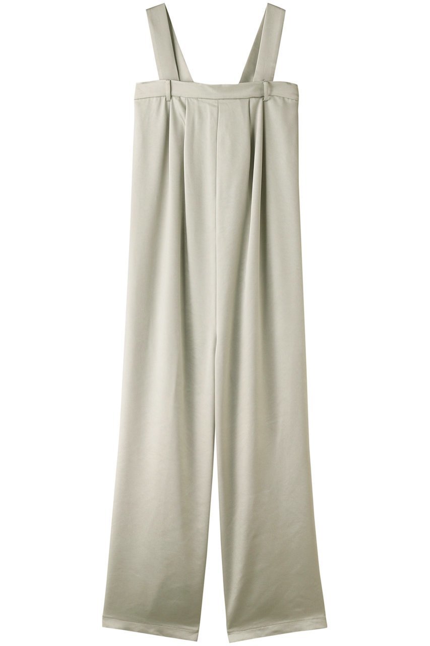 【リムアーク/RIM.ARK】のSatin slacks all in one/オールインワン インテリア・キッズ・メンズ・レディースファッション・服の通販 founy(ファニー) 　ファッション　Fashion　レディースファッション　Fashion for Women　パンツ　Pants & Trousers　サテン　Satin, Glossy Fabric　シンプル　Simple, Minimal　ラップ　Wrap, Wrap Design　エレガント 上品　Elegant　再入荷　Restock / Back in Stock　ライトグリーン|ID: prp329100004608044 ipo3291000000032919130