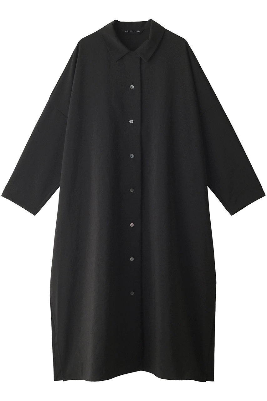 【ミズイロ インド/mizuiro ind】のwide shirt collar CT コート インテリア・キッズ・メンズ・レディースファッション・服の通販 founy(ファニー) 　ファッション　Fashion　レディースファッション　Fashion for Women　アウター　Coat / Outerwear Collection　コート・ロングコート・ピーコート　Long Coats, Peacoats & More　おすすめ　Recommended / Our Picks　シアー　Sheer, See-Through　シンプル　Simple, Minimal　スリット　Slit, Slit Detail　ロング　Long, Long-Length　チャコールグレー|ID: prp329100004608045 ipo3291000000032919161