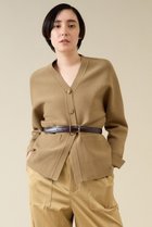 【マルティニーク/martinique】のミラノリブニットジャケット ベージュ|ID: prp329100004608049 ipo3291000000032919443