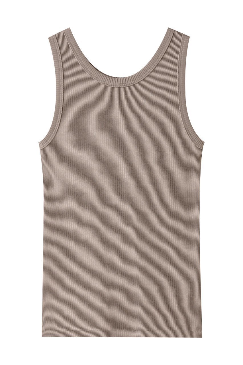 【マルティニーク/martinique】のリブタンクトップ インテリア・キッズ・メンズ・レディースファッション・服の通販 founy(ファニー) 　ファッション　Fashion　レディースファッション　Fashion for Women　トップス・カットソー　Cut & Sew Tops　キャミソール&ノースリーブ　Camisoles & Sleeveless Tops　シャツ・ブラウス・オフィスカジュアル　Elegant Blouses & Button-Ups　ロングTシャツ・Tシャツ　Longline T-Shirts & Tees　カットソー・ベーシックTシャツ　Cut-and-Sewn Tops / Stretch Tees & Basics　おすすめ　Recommended / Our Picks　インナー　Innerwear　キャミソール　Camisole, Spaghetti Strap Top　ショルダー　Shoulder, Shoulder Strap　タンク　Tank Top, Sleeveless Top　フィット　Fit, Slim Fit　別注　Limited Edition, Custom Order　グレージュ|ID: prp329100004608054 ipo3291000000032919859