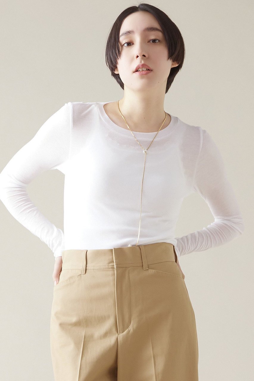 【マルティニーク/martinique】のガーゼフライスロンT 人気、トレンドファッション・服の通販 founy(ファニー) 　ファッション　Fashion　レディースファッション　Fashion for Women　トップス・カットソー　Cut & Sew Tops　シャツ・ブラウス・オフィスカジュアル　Elegant Blouses & Button-Ups　ロングTシャツ・Tシャツ　Longline T-Shirts & Tees　カットソー・ベーシックTシャツ　Cut-and-Sewn Tops / Stretch Tees & Basics　おすすめ　Recommended / Our Picks　シアー　Sheer, See-Through　スリーブ　Sleeve, Long Sleeve / Short Sleeve　トレンド　Trend, Trending Now　ベーシック　Basic, Essential　ロング　Long, Long-Length　夏　Summer　 other-1|ID: prp329100004608059 ipo3291000000032920018