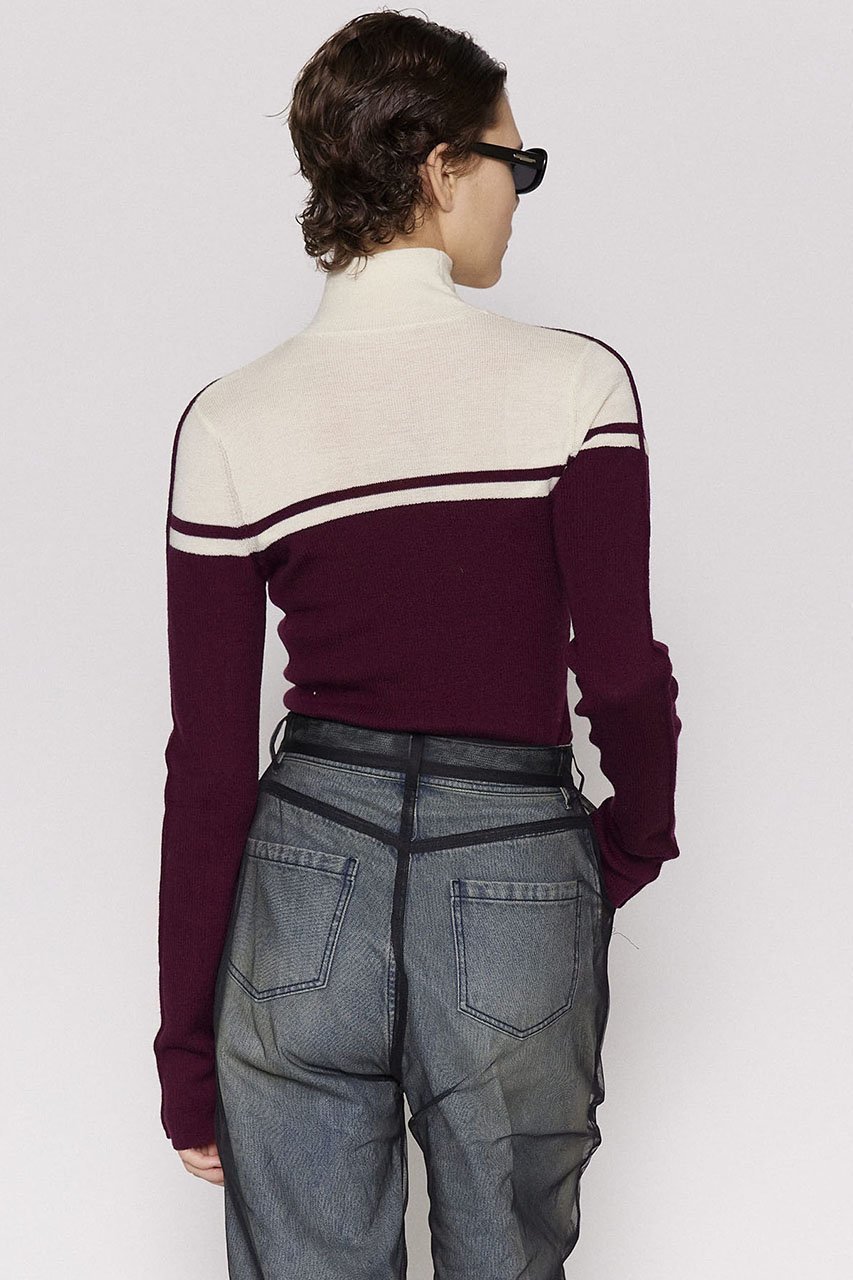 【メゾンスペシャル/MAISON SPECIAL】のWashable Wool Retro Sports Turtleneck Knit Tops/ウォッシャブルウールレトロスポーツタートル 人気、トレンドファッション・服の通販 founy(ファニー) 　ファッション　Fashion　レディースファッション　Fashion for Women　トップス・カットソー　Cut & Sew Tops　ニット　Knit Tops & Sweaters　カジュアルプルオーバー・ニットトップス　Pullovers & Knit Tops / Casual Pullovers　タートルネック・ハイネックトップス　Turtlenecks & High-Neck Tops　スポーツウェア　Functional & Stylish Sportswear　スポーツ トップス　Athletic Tops / Workout Tops / Training Shirts　インナー　Innerwear　ジャケット　Jacket, Outerwear　スポーティ　Sporty, Casual Athletic　タートル　Turtleneck, Turtle Collar　ブロック　Block, Solid Block Pattern　洗える　Machine Washable　other-3|ID: prp329100004608061 ipo3291000000032920079