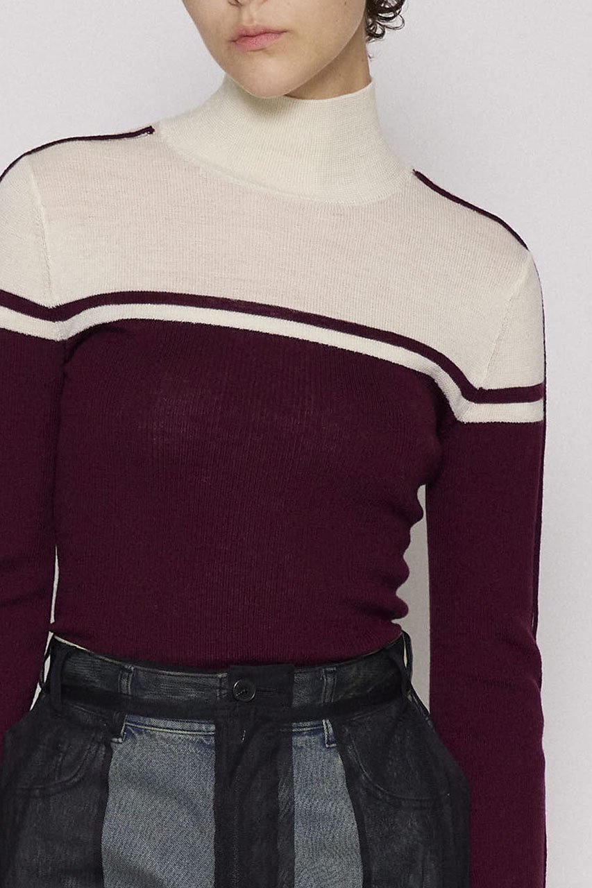 【メゾンスペシャル/MAISON SPECIAL】のWashable Wool Retro Sports Turtleneck Knit Tops/ウォッシャブルウールレトロスポーツタートル 人気、トレンドファッション・服の通販 founy(ファニー) 　ファッション　Fashion　レディースファッション　Fashion for Women　トップス・カットソー　Cut & Sew Tops　ニット　Knit Tops & Sweaters　カジュアルプルオーバー・ニットトップス　Pullovers & Knit Tops / Casual Pullovers　タートルネック・ハイネックトップス　Turtlenecks & High-Neck Tops　スポーツウェア　Functional & Stylish Sportswear　スポーツ トップス　Athletic Tops / Workout Tops / Training Shirts　インナー　Innerwear　ジャケット　Jacket, Outerwear　スポーティ　Sporty, Casual Athletic　タートル　Turtleneck, Turtle Collar　ブロック　Block, Solid Block Pattern　洗える　Machine Washable　other-5|ID: prp329100004608061 ipo3291000000035872377