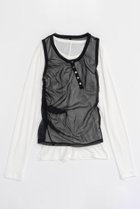 【メゾンスペシャル/MAISON SPECIAL】のHenry Neck Tank Top Layered Tops/ヘンリータンクレイヤードトップス BLK(ブラック)|ID: prp329100004608065 ipo3291000000032920099