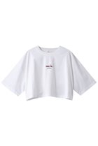 【ランバン オン ブルー/LANVIN en Bleu】のクロップドワンポイントプリントTシャツ オフホワイト|ID: prp329100004608071 ipo3291000000032920196