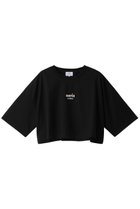 【ランバン オン ブルー/LANVIN en Bleu】のクロップドワンポイントプリントTシャツ ブラック|ID: prp329100004608071 ipo3291000000032920204