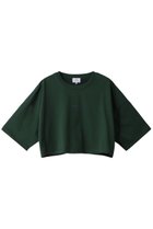 【ランバン オン ブルー/LANVIN en Bleu】のクロップドワンポイントプリントTシャツ グリーン|ID: prp329100004608071 ipo3291000000032920214