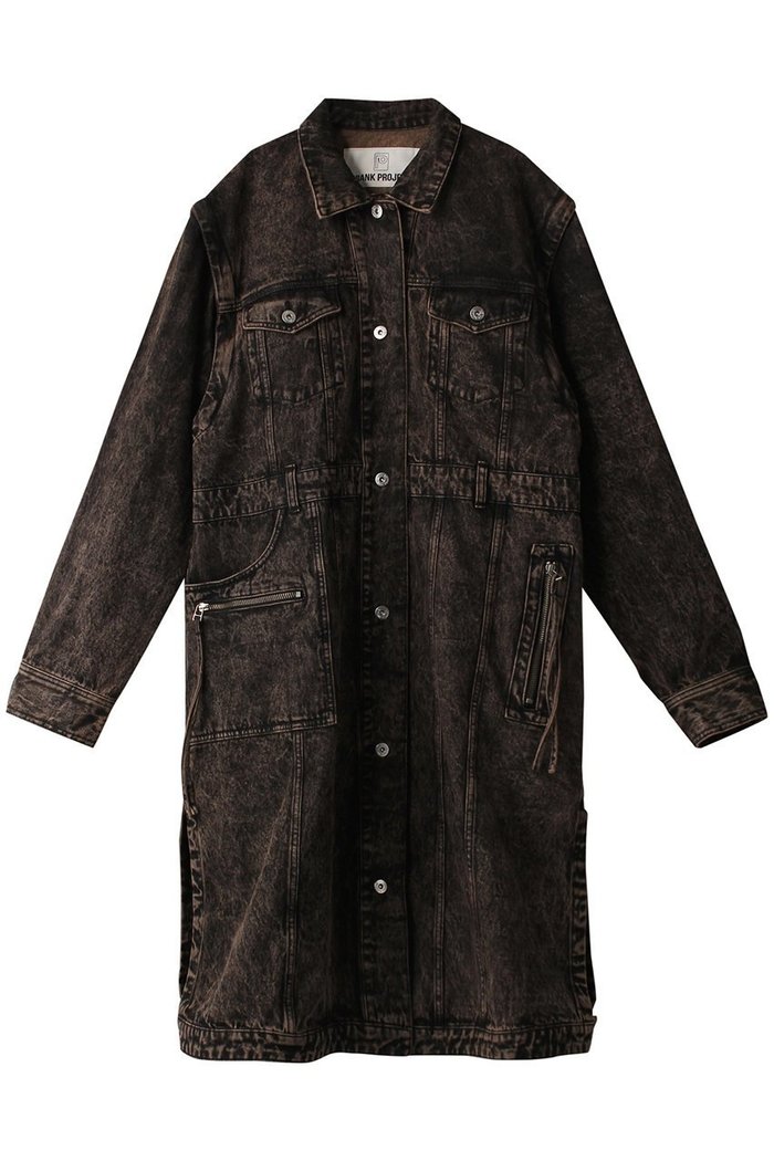 【プランク プロジェクト/PRANK PROJECT】の2WAYデニムオーバーコート / 2WAY Denim Over Coat インテリア・キッズ・メンズ・レディースファッション・服の通販 founy(ファニー) https://founy.com/ ファッション Fashion レディースファッション Fashion for Women アウター Coat / Outerwear Collection コート・ロングコート・ピーコート Long Coats, Peacoats & More おすすめ Recommended / Our Picks オレンジ Orange ケミカル Chemical, Chemical Wash シンプル Simple, Minimal デニム Denim, Jeans Material トレンド Trend, Trending Now ロング Long, Long-Length |ID: prp329100004608074 ipo3291000000032920313