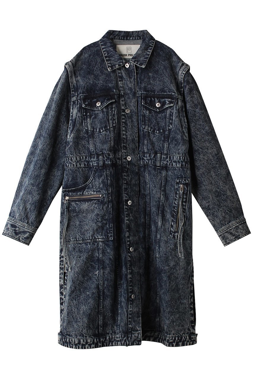 【プランク プロジェクト/PRANK PROJECT】の2WAYデニムオーバーコート / 2WAY Denim Over Coat インテリア・キッズ・メンズ・レディースファッション・服の通販 founy(ファニー) 　ファッション　Fashion　レディースファッション　Fashion for Women　アウター　Coat / Outerwear Collection　コート・ロングコート・ピーコート　Long Coats, Peacoats & More　おすすめ　Recommended / Our Picks　オレンジ　Orange　ケミカル　Chemical, Chemical Wash　シンプル　Simple, Minimal　デニム　Denim, Jeans Material　トレンド　Trend, Trending Now　ロング　Long, Long-Length　BLU(ブルー)|ID: prp329100004608074 ipo3291000000032920333