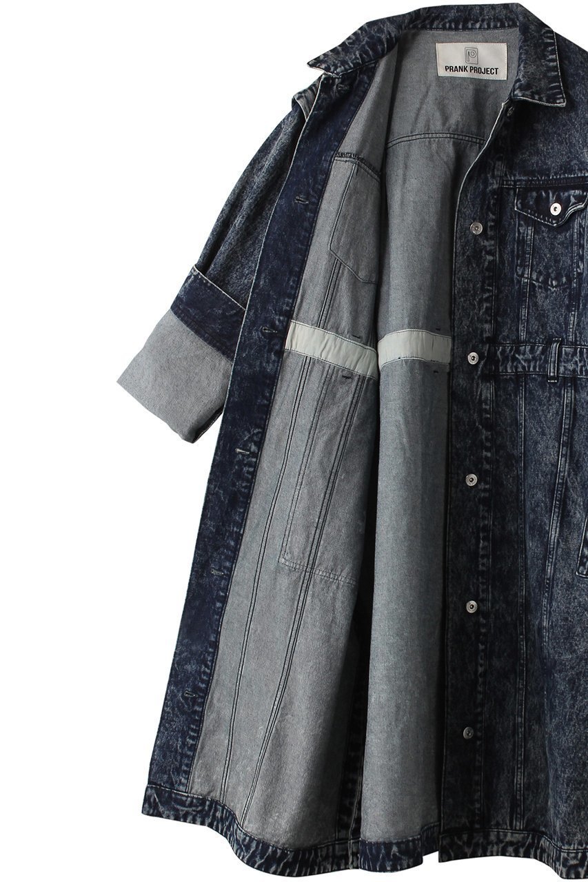【プランク プロジェクト/PRANK PROJECT】の2WAYデニムオーバーコート / 2WAY Denim Over Coat 人気、トレンドファッション・服の通販 founy(ファニー) 　ファッション　Fashion　レディースファッション　Fashion for Women　アウター　Coat / Outerwear Collection　コート・ロングコート・ピーコート　Long Coats, Peacoats & More　おすすめ　Recommended / Our Picks　オレンジ　Orange　ケミカル　Chemical, Chemical Wash　シンプル　Simple, Minimal　デニム　Denim, Jeans Material　トレンド　Trend, Trending Now　ロング　Long, Long-Length　other-6|ID: prp329100004608074 ipo3291000000032920384