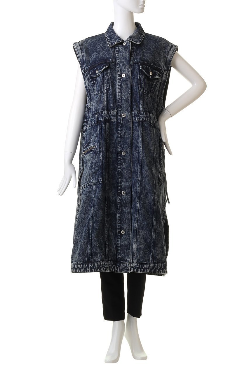 【プランク プロジェクト/PRANK PROJECT】の2WAYデニムオーバーコート / 2WAY Denim Over Coat 人気、トレンドファッション・服の通販 founy(ファニー) 　ファッション　Fashion　レディースファッション　Fashion for Women　アウター　Coat / Outerwear Collection　コート・ロングコート・ピーコート　Long Coats, Peacoats & More　おすすめ　Recommended / Our Picks　オレンジ　Orange　ケミカル　Chemical, Chemical Wash　シンプル　Simple, Minimal　デニム　Denim, Jeans Material　トレンド　Trend, Trending Now　ロング　Long, Long-Length　other-8|ID: prp329100004608074 ipo3291000000032920403