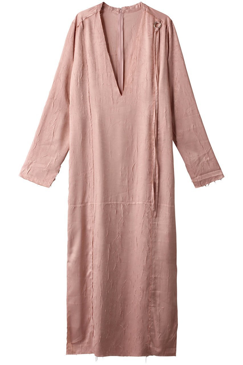 【プランク プロジェクト/PRANK PROJECT】のディープネックマキシワンピース / Deep Neck Maxi One Piece インテリア・キッズ・メンズ・レディースファッション・服の通販 founy(ファニー) 　ファッション　Fashion　レディースファッション　Fashion for Women　ワンピース　Dresses　チュニック　Tunic Tops & Dresses　マキシ丈ワンピース・ロングドレス　Maxi Dresses / Long One-Pieces　シンプル　Simple, Minimal　ストライプ　Stripe, Striped Pattern　チュニック　Tunic, Long Top　トレンド　Trend, Trending Now　バランス　Balance, Style Balance　ロング　Long, Long-Length　エレガント 上品　Elegant　PNK(ピンク)|ID: prp329100004608075 ipo3291000000032920346