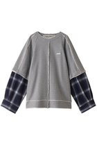 【プランク プロジェクト/PRANK PROJECT】のシャツレイヤードスウェット / Shirt Layered Sweatshirt GRY(グレー)|ID: prp329100004608077 ipo3291000000032920427