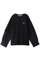 【プランク プロジェクト/PRANK PROJECT】のシャツレイヤードスウェット / Shirt Layered Sweatshirt BLK(ブラック)|ID: prp329100004608077 ipo3291000000032920435