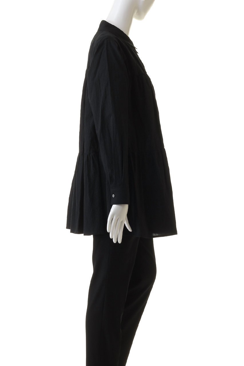 【ミディウミソリッド/MIDIUMISOLID】のtiered volume shirt シャツ 人気、トレンドファッション・服の通販 founy(ファニー) 　ファッション　Fashion　レディースファッション　Fashion for Women　トップス・カットソー　Cut & Sew Tops　シャツ・ブラウス・オフィスカジュアル　Elegant Blouses & Button-Ups　ギャザー　Gathered, Ruffled　スリーブ　Sleeve, Long Sleeve / Short Sleeve　フレア　Flare, Flared　ベスト　Vest, Waistcoat　レギュラー　Regular, Standard Fit　ロング　Long, Long-Length　other-3|ID: prp329100004608082 ipo3291000000034969643