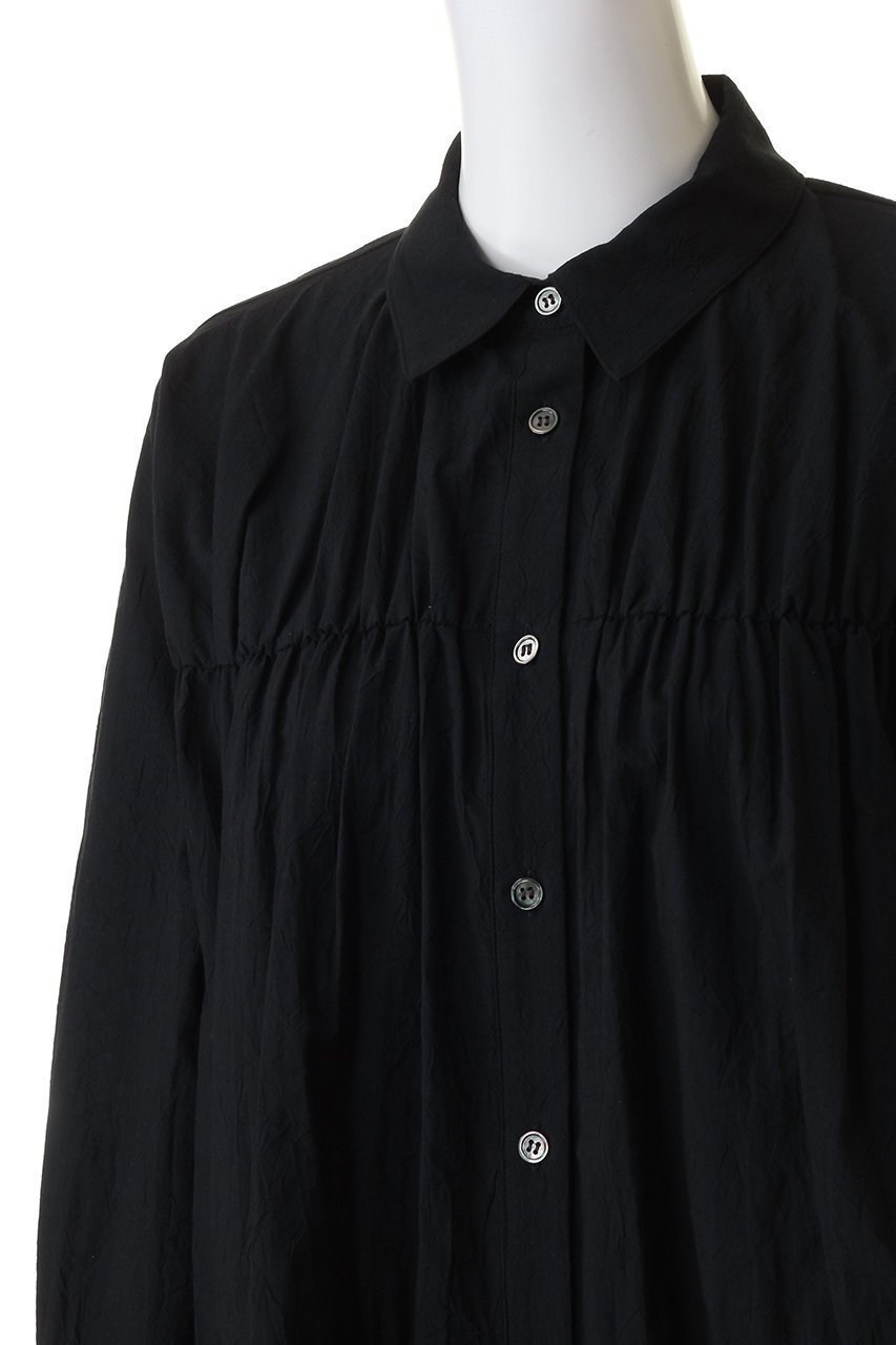 【ミディウミソリッド/MIDIUMISOLID】のtiered volume shirt シャツ 人気、トレンドファッション・服の通販 founy(ファニー) 　ファッション　Fashion　レディースファッション　Fashion for Women　トップス・カットソー　Cut & Sew Tops　シャツ・ブラウス・オフィスカジュアル　Elegant Blouses & Button-Ups　ギャザー　Gathered, Ruffled　スリーブ　Sleeve, Long Sleeve / Short Sleeve　フレア　Flare, Flared　ベスト　Vest, Waistcoat　レギュラー　Regular, Standard Fit　ロング　Long, Long-Length　other-5|ID: prp329100004608082 ipo3291000000034969645