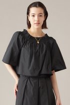 【マルティニーク/martinique】のシャーリングブラウス ブラック|ID: prp329100004608085 ipo3291000000032920674