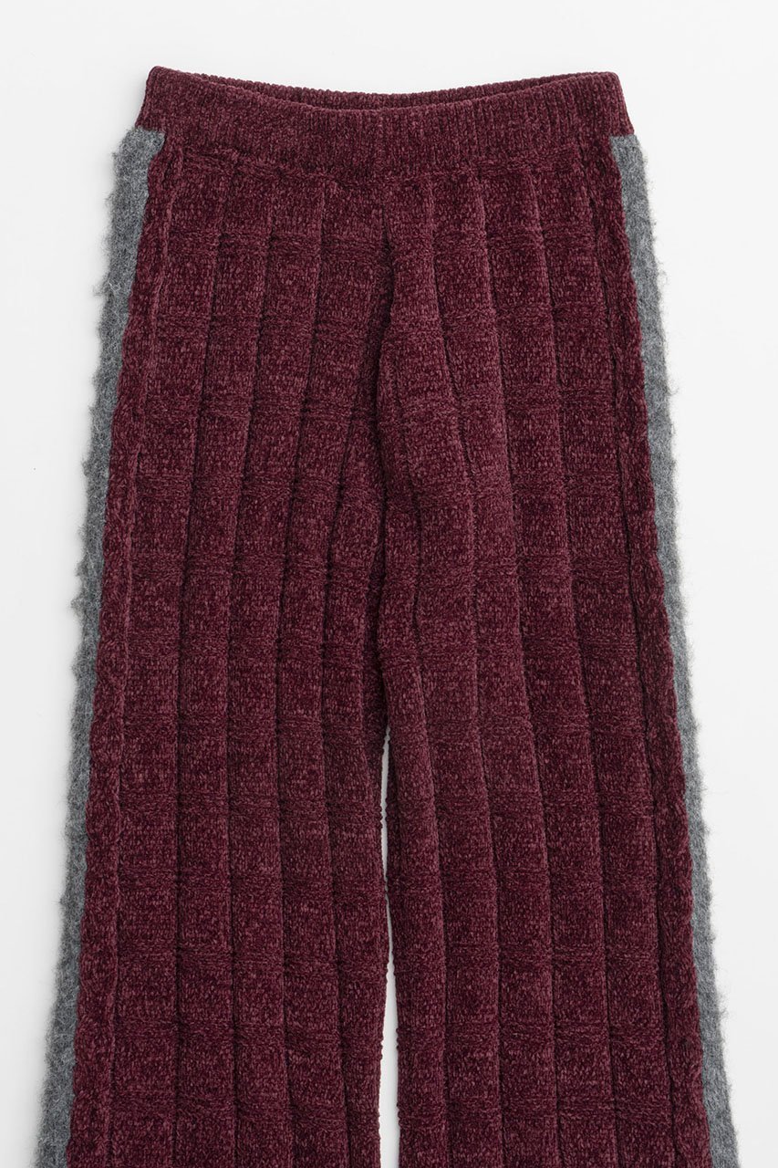 【メゾンスペシャル/MAISON SPECIAL】のKable Knitting Border Pants/ケーブルボーダーニットパンツ 人気、トレンドファッション・服の通販 founy(ファニー) 　ファッション　Fashion　レディースファッション　Fashion for Women　パンツ　Pants & Trousers　フレア　Flare, Flared　ルーズ　Loose, Oversized　other-2|ID: prp329100004608086 ipo3291000000032920713