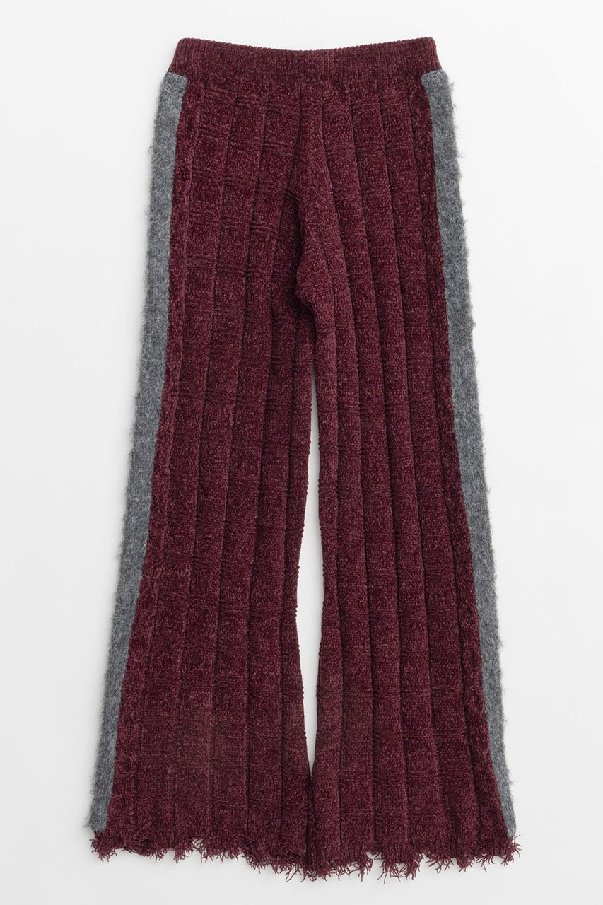 【メゾンスペシャル/MAISON SPECIAL】のKable Knitting Border Pants/ケーブルボーダーニットパンツ 人気、トレンドファッション・服の通販 founy(ファニー) 　ファッション　Fashion　レディースファッション　Fashion for Women　パンツ　Pants & Trousers　フレア　Flare, Flared　ルーズ　Loose, Oversized　other-4|ID: prp329100004608086 ipo3291000000032920735