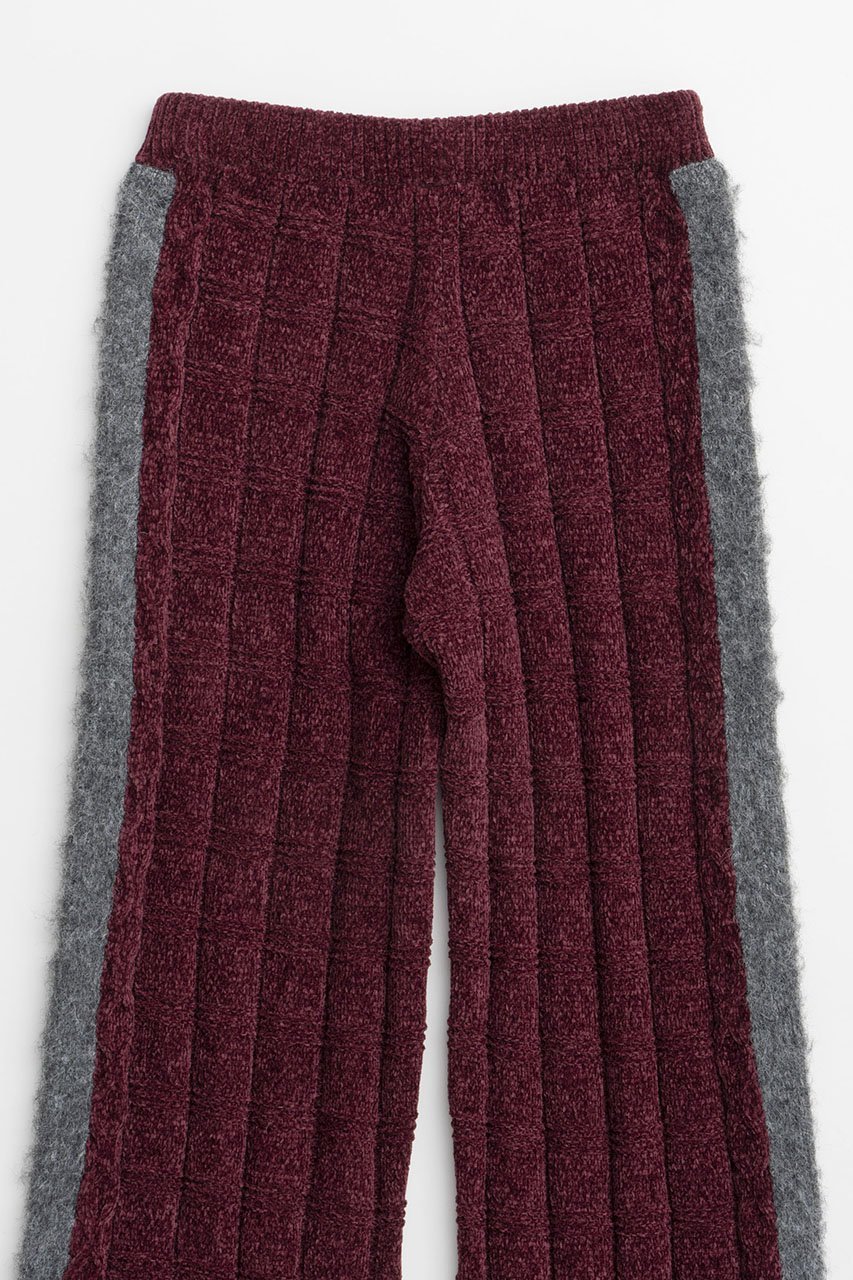 【メゾンスペシャル/MAISON SPECIAL】のKable Knitting Border Pants/ケーブルボーダーニットパンツ 人気、トレンドファッション・服の通販 founy(ファニー) 　ファッション　Fashion　レディースファッション　Fashion for Women　パンツ　Pants & Trousers　フレア　Flare, Flared　ルーズ　Loose, Oversized　other-5|ID: prp329100004608086 ipo3291000000032920746