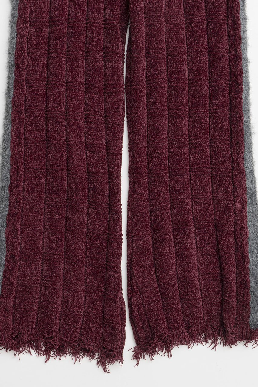 【メゾンスペシャル/MAISON SPECIAL】のKable Knitting Border Pants/ケーブルボーダーニットパンツ 人気、トレンドファッション・服の通販 founy(ファニー) 　ファッション　Fashion　レディースファッション　Fashion for Women　パンツ　Pants & Trousers　フレア　Flare, Flared　ルーズ　Loose, Oversized　other-3|ID: prp329100004608086 ipo3291000000035568995