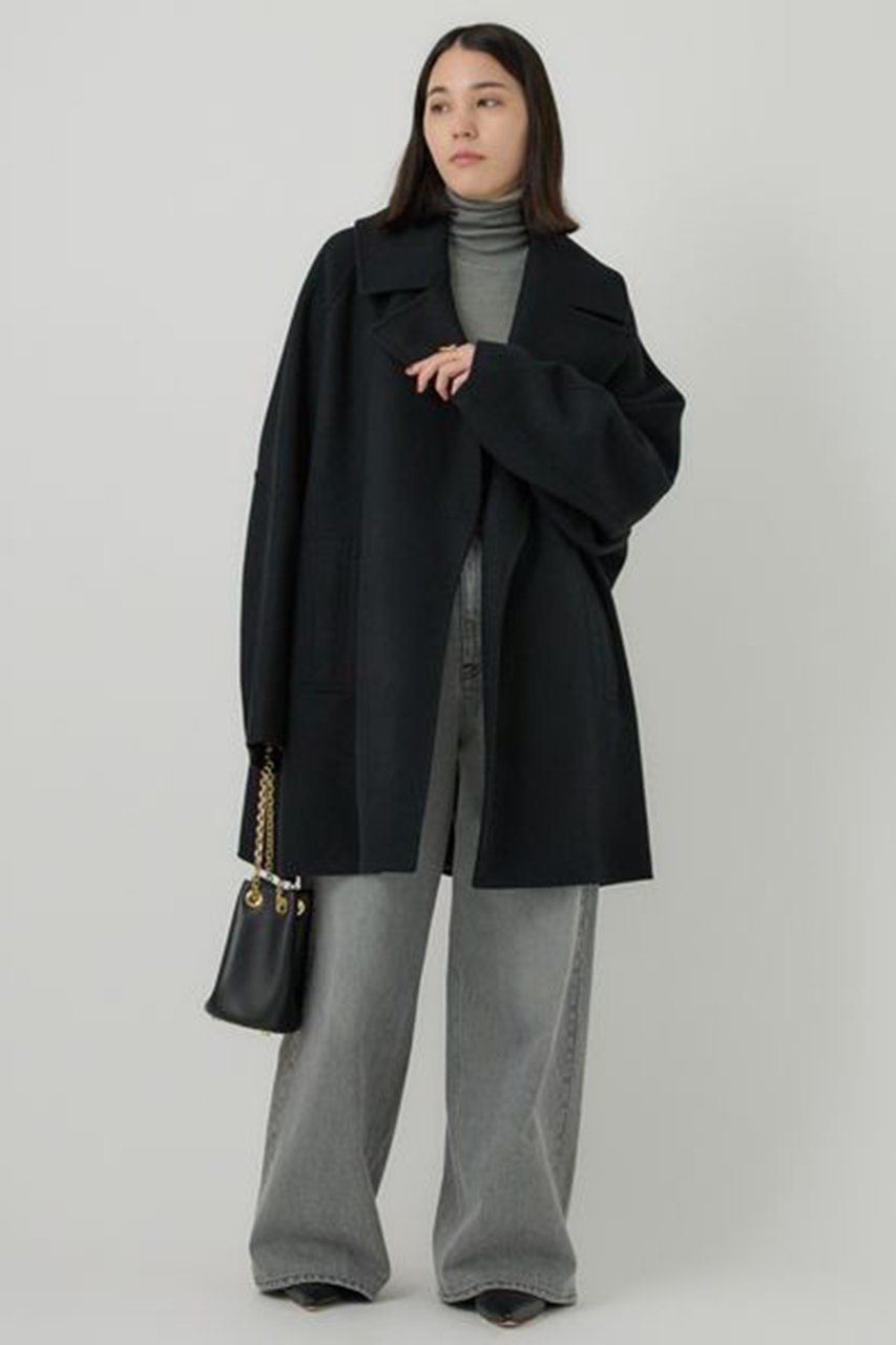 【カオス/Chaos】のスーペリアボースショートコート 人気、トレンドファッション・服の通販 founy(ファニー) 　ファッション　Fashion　レディースファッション　Fashion for Women　アウター　Coat / Outerwear Collection　コート・ロングコート・ピーコート　Long Coats, Peacoats & More　ショート　Short, Short Length　シンプル　Simple, Minimal　ダブル　Double, Double-Breasted　バランス　Balance, Style Balance　フロント　Front, Front Design　人気　Popular, Best Seller　other-5|ID: prp329100004608087 ipo3291000000032920871