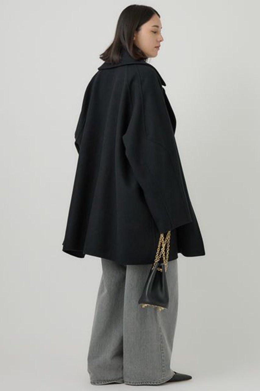 【カオス/Chaos】のスーペリアボースショートコート 人気、トレンドファッション・服の通販 founy(ファニー) 　ファッション　Fashion　レディースファッション　Fashion for Women　アウター　Coat / Outerwear Collection　コート・ロングコート・ピーコート　Long Coats, Peacoats & More　ショート　Short, Short Length　シンプル　Simple, Minimal　ダブル　Double, Double-Breasted　バランス　Balance, Style Balance　フロント　Front, Front Design　人気　Popular, Best Seller　other-6|ID: prp329100004608087 ipo3291000000032920880