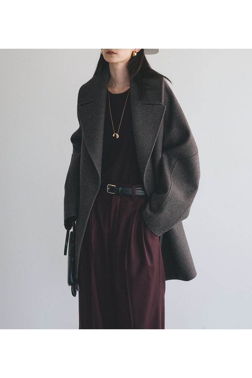 【カオス/Chaos】のスーペリアボースショートコート インテリア・キッズ・メンズ・レディースファッション・服の通販 founy(ファニー) 　ファッション　Fashion　レディースファッション　Fashion for Women　アウター　Coat / Outerwear Collection　コート・ロングコート・ピーコート　Long Coats, Peacoats & More　ショート　Short, Short Length　シンプル　Simple, Minimal　ダブル　Double, Double-Breasted　バランス　Balance, Style Balance　フロント　Front, Front Design　人気　Popular, Best Seller　再入荷　Restock / Back in Stock　トップブラウン|ID: prp329100004608087 ipo3291000000033061967