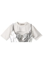 【プランク プロジェクト/PRANK PROJECT】のコルセットビスチェレイヤードTEE / Corset Bustiered Layered TEE WHT(ホワイト)|ID: prp329100004608090 ipo3291000000032920990