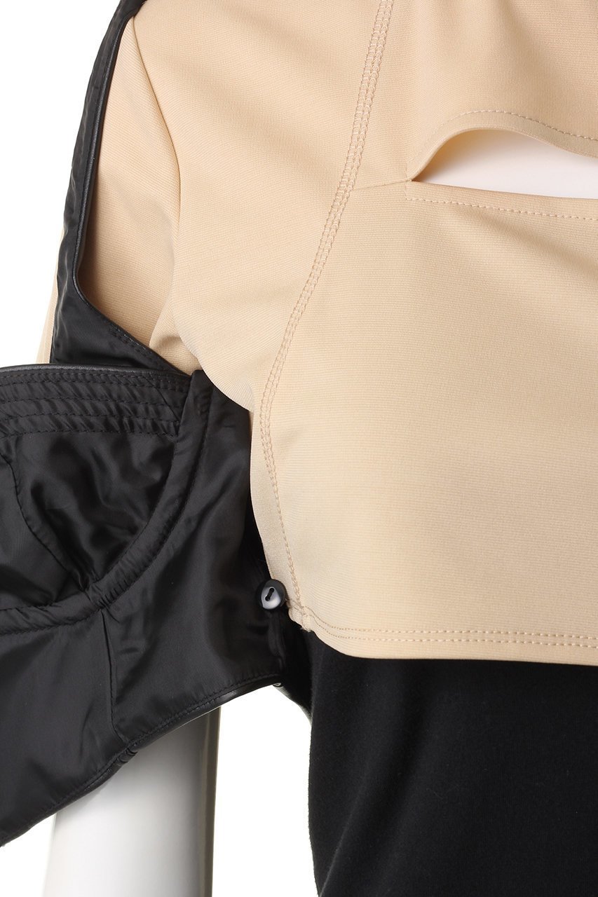 【プランク プロジェクト/PRANK PROJECT】のコルセットビスチェレイヤードTEE / Corset Bustiered Layered TEE 人気、トレンドファッション・服の通販 founy(ファニー) 　ファッション　Fashion　レディースファッション　Fashion for Women　トップス・カットソー　Cut & Sew Tops　シャツ・ブラウス・オフィスカジュアル　Elegant Blouses & Button-Ups　ロングTシャツ・Tシャツ　Longline T-Shirts & Tees　カットソー・ベーシックTシャツ　Cut-and-Sewn Tops / Stretch Tees & Basics　ビスチェ　Bustiers & Corset Tops / Layered Bustier Style　カッティング　Cutting Detail　カットソー　Cut and Sewn Top　ショート　Short, Short Length　シルバー　Silver, Metallic Silver　スリーブ　Sleeve, Long Sleeve / Short Sleeve　ビスチェ　Bustier, Corset Top　フェイクレザー　Faux Leather, PU Leather　other-6|ID: prp329100004608090 ipo3291000000036067585