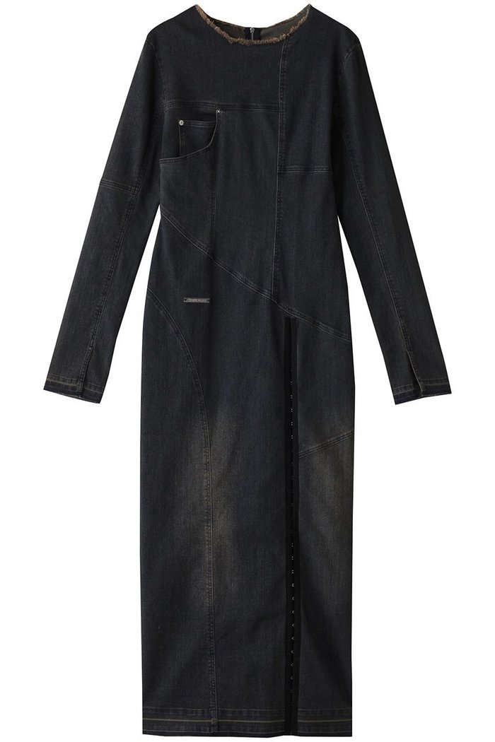 【プランク プロジェクト/PRANK PROJECT】のデニムワンピース / Denim One Piece インテリア・キッズ・メンズ・レディースファッション・服の通販 founy(ファニー) https://founy.com/ ファッション Fashion レディースファッション Fashion for Women ワンピース Dresses チュニック Tunic Tops & Dresses おすすめ Recommended / Our Picks コンパクト Compact, Small Size ストレッチ Stretch, Stretchy Fabric スリット Slit, Slit Detail チュニック Tunic, Long Top デニム Denim, Jeans Material フロント Front, Front Design ボトム Bottoms, Lower Wear ラグジュアリー Luxury, Elegant ロング Long, Long-Length |ID: prp329100004608092 ipo3291000000034421982