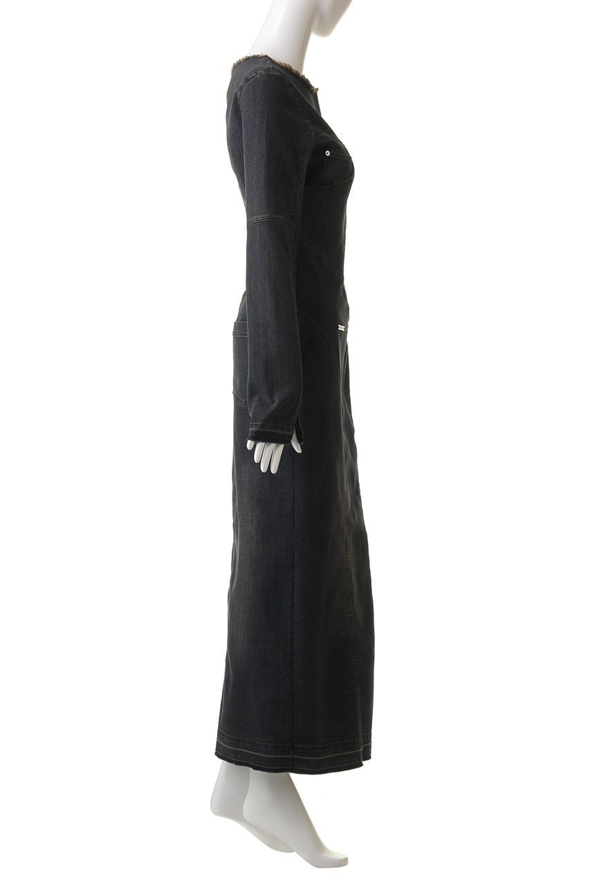 【プランク プロジェクト/PRANK PROJECT】のデニムワンピース / Denim One Piece 人気、トレンドファッション・服の通販 founy(ファニー) 　ファッション　Fashion　レディースファッション　Fashion for Women　ワンピース　Dresses　チュニック　Tunic Tops & Dresses　おすすめ　Recommended / Our Picks　コンパクト　Compact, Small Size　ストレッチ　Stretch, Stretchy Fabric　スリット　Slit, Slit Detail　チュニック　Tunic, Long Top　デニム　Denim, Jeans Material　フロント　Front, Front Design　ボトム　Bottoms, Lower Wear　ラグジュアリー　Luxury, Elegant　ロング　Long, Long-Length　other-3|ID: prp329100004608092 ipo3291000000034421986