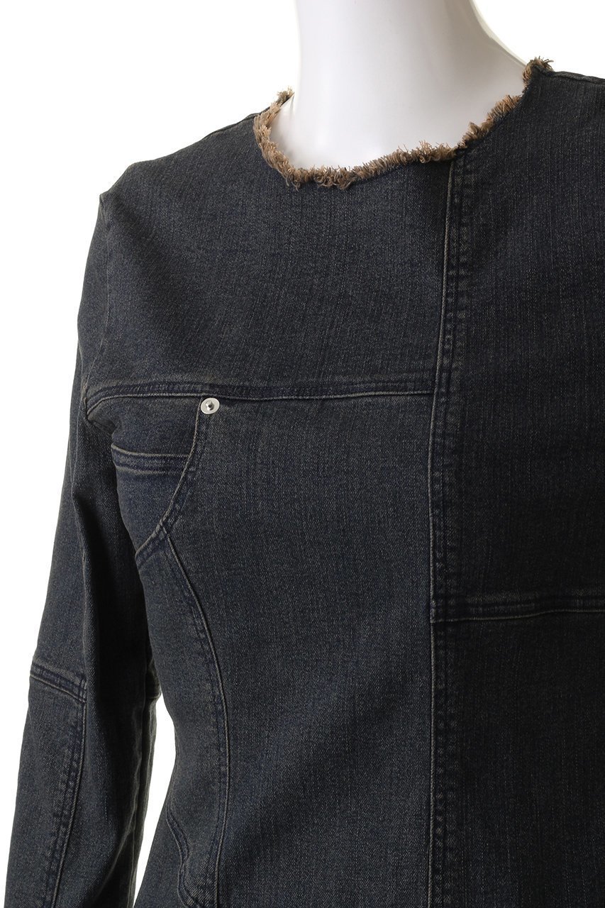 【プランク プロジェクト/PRANK PROJECT】のデニムワンピース / Denim One Piece 人気、トレンドファッション・服の通販 founy(ファニー) 　ファッション　Fashion　レディースファッション　Fashion for Women　ワンピース　Dresses　チュニック　Tunic Tops & Dresses　おすすめ　Recommended / Our Picks　コンパクト　Compact, Small Size　ストレッチ　Stretch, Stretchy Fabric　スリット　Slit, Slit Detail　チュニック　Tunic, Long Top　デニム　Denim, Jeans Material　フロント　Front, Front Design　ボトム　Bottoms, Lower Wear　ラグジュアリー　Luxury, Elegant　ロング　Long, Long-Length　other-5|ID: prp329100004608092 ipo3291000000034421988