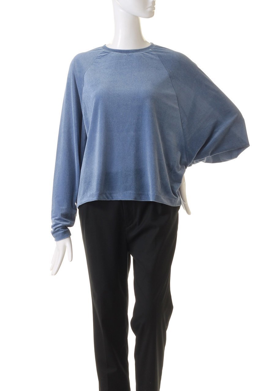 【エリオポール/heliopole】のベロアラグランスリーブプルオーバー 人気、トレンドファッション・服の通販 founy(ファニー) 　ファッション　Fashion　レディースファッション　Fashion for Women　トップス・カットソー　Cut & Sew Tops　シャツ・ブラウス・オフィスカジュアル　Elegant Blouses & Button-Ups　ロングTシャツ・Tシャツ　Longline T-Shirts & Tees　カジュアルプルオーバー・ニットトップス　Pullovers & Knit Tops / Casual Pullovers　カットソー・ベーシックTシャツ　Cut-and-Sewn Tops / Stretch Tees & Basics　ベロアトップス　Velour Tops / Velvet-Look Items　スリーブ　Sleeve, Long Sleeve / Short Sleeve　バランス　Balance, Style Balance　ベロア　Velour, Soft Velvet　ロング　Long, Long-Length　秋　Autumn　other-2|ID: prp329100004608095 ipo3291000000032921307