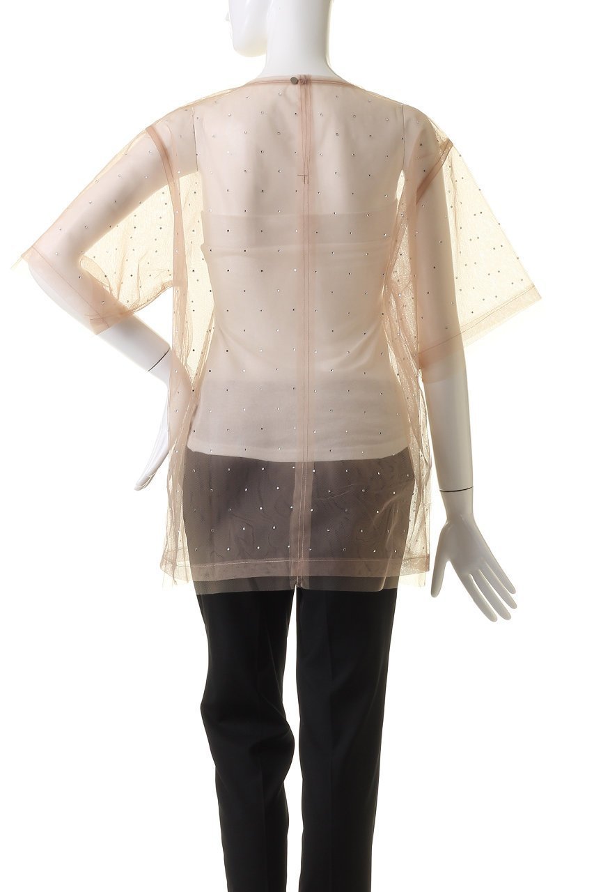 【メゾンスペシャル/MAISON SPECIAL】のGlitter Tulle Oversized T-shirt/キラキラチュールオーバーTシャツ 人気、トレンドファッション・服の通販 founy(ファニー) 　ファッション　Fashion　レディースファッション　Fashion for Women　トップス・カットソー　Cut & Sew Tops　シャツ・ブラウス・オフィスカジュアル　Elegant Blouses & Button-Ups　ロングTシャツ・Tシャツ　Longline T-Shirts & Tees　カットソー・ベーシックTシャツ　Cut-and-Sewn Tops / Stretch Tees & Basics　おすすめ　Recommended / Our Picks　キャミソール　Camisole, Spaghetti Strap Top　ショート　Short, Short Length　ストーン　Stone, Gem-Like　スリーブ　Sleeve, Long Sleeve / Short Sleeve　タンク　Tank Top, Sleeveless Top　チュール　Tulip, Tulip Motif　other-4|ID: prp329100004608102 ipo3291000000032921757